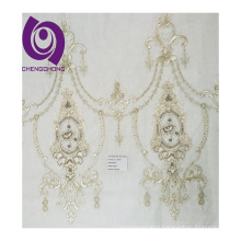 China supplier wholesale  poly  embroidery curtain fabric